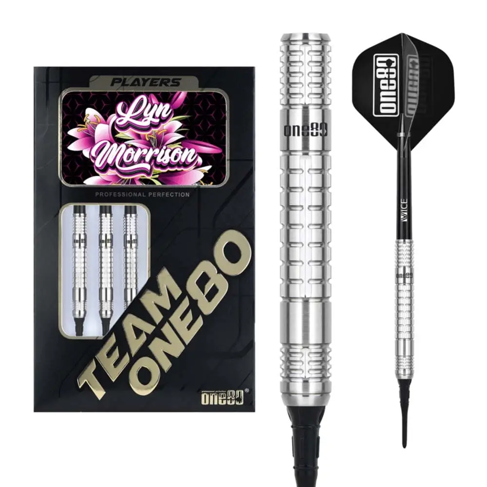 Dardos One80 Lyn Morrison 90% Tungsteno 23g Profesionales vista 5