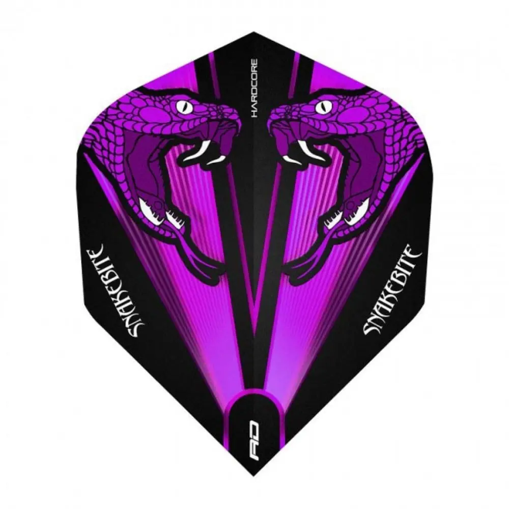 Plumas Flights Red Dragon Pink Snakebite Trans. Set 3 UnidF6418