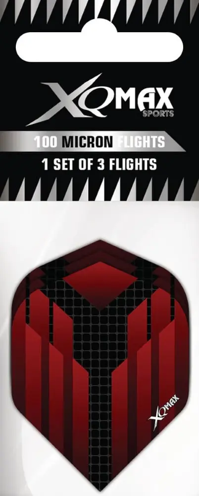 Plumas Flights XQMax Darts Halcyon Standard Rojo vista 2