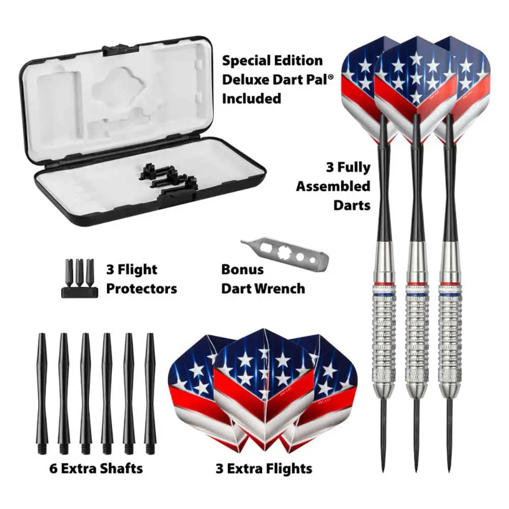 Dardos Fat Cat Darts Support Our Troops Nickel 23gr22-2075-23 vista 4