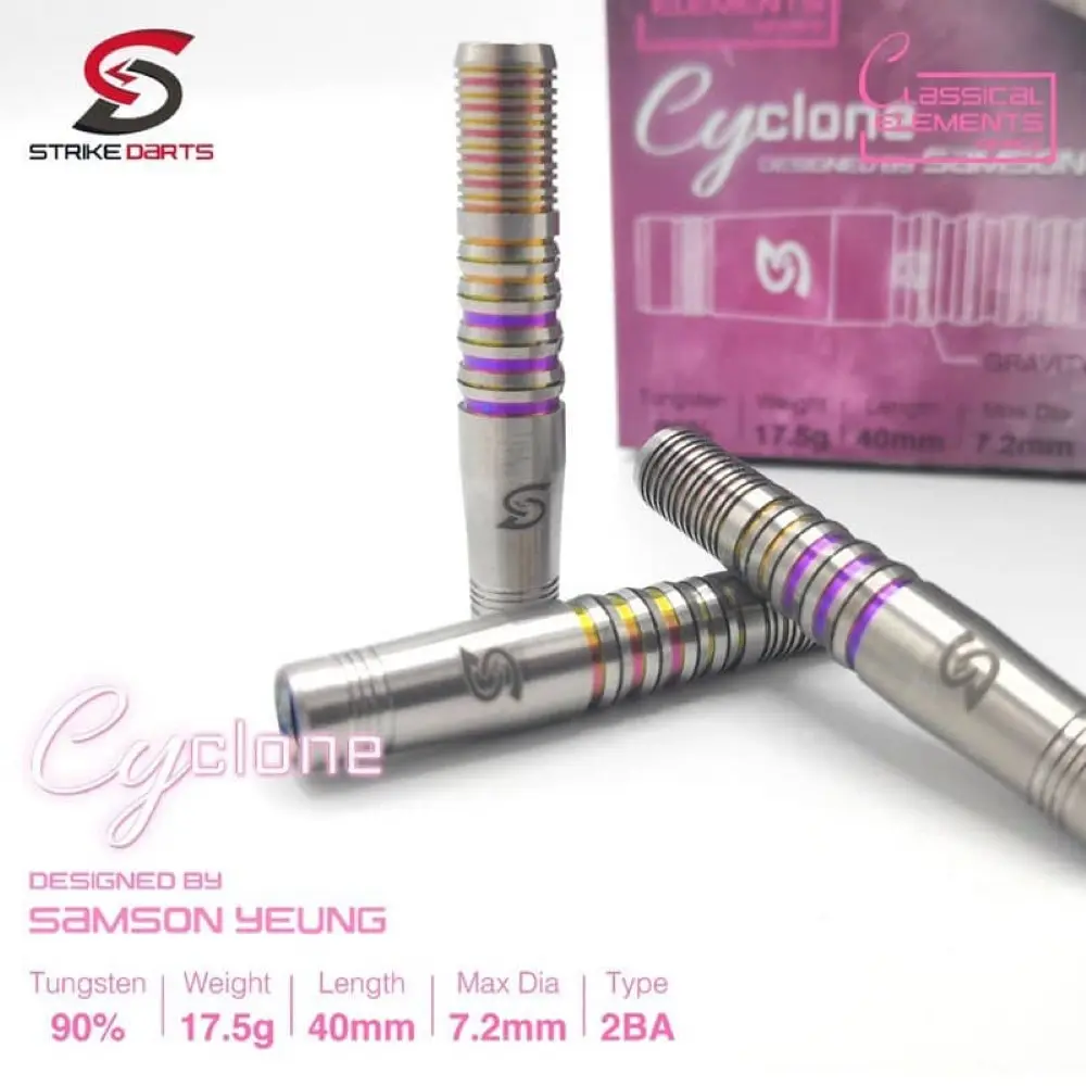 Dardos Strike Darts Cyclone 90% Tungsteno 17.5g Profesionales vista 2