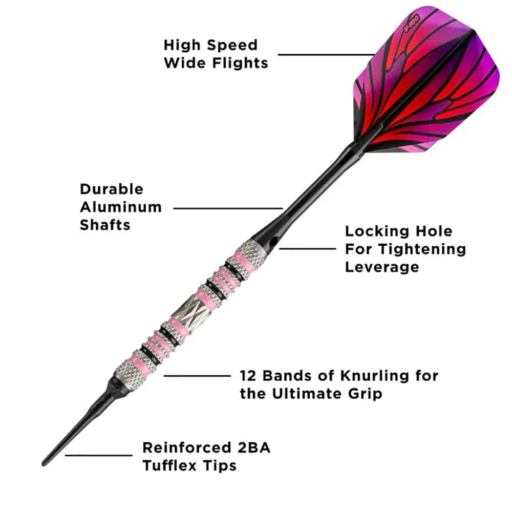 Dardos Viper The Wings Darts 21--16 80% Tungsteno 18g Alto Rendimiento vista 4