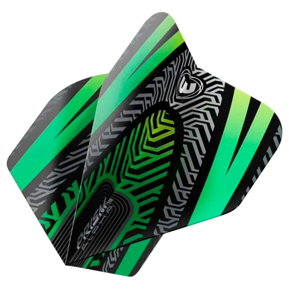 Plumas Winmau Darts Standard Prism Alpha Negro Verde V26915.733 vista 2