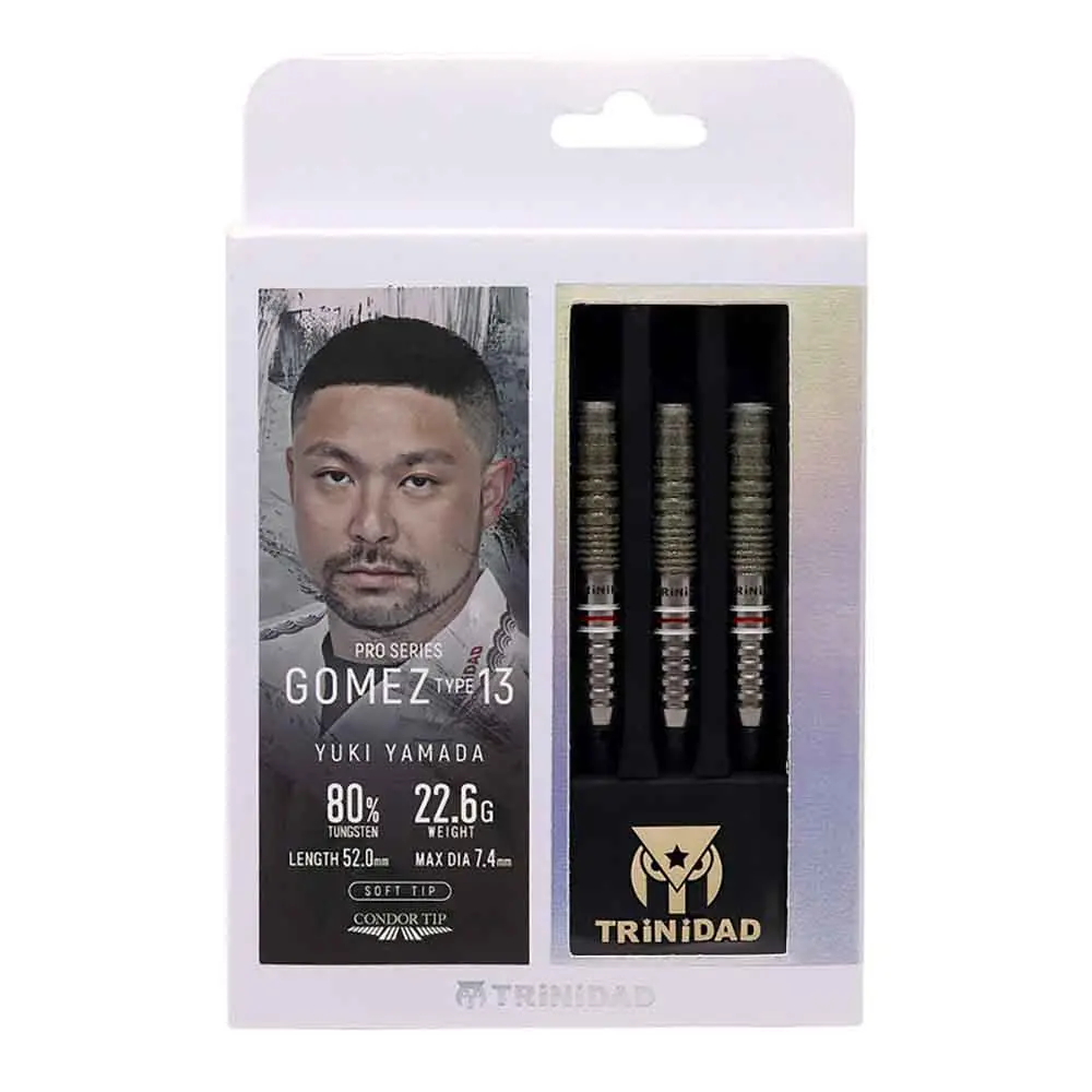 Dardos Trinidad Darts Gomez Type 13 80% Tungsteno 22.6g Alto Rendimiento vista 5