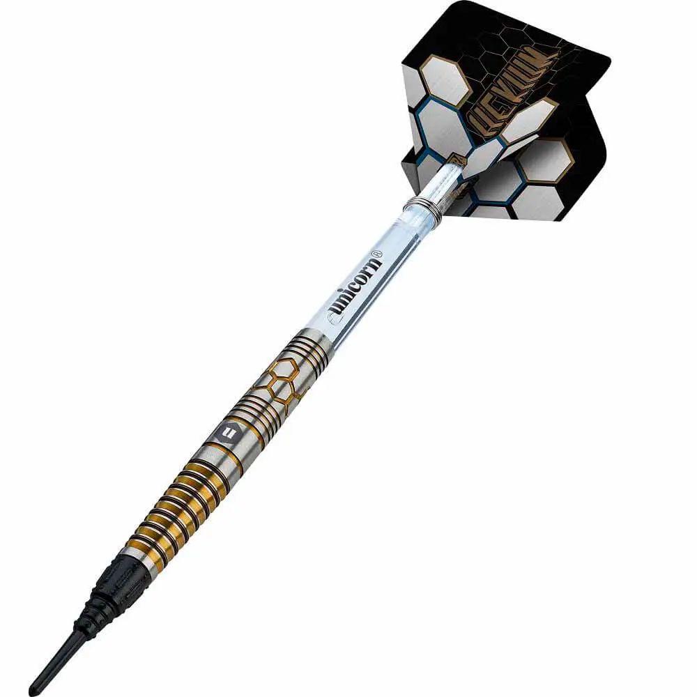 Dardos Unicorn Hexium 3 Black Gold 90% Tungsteno 23g Profesionales vista 3