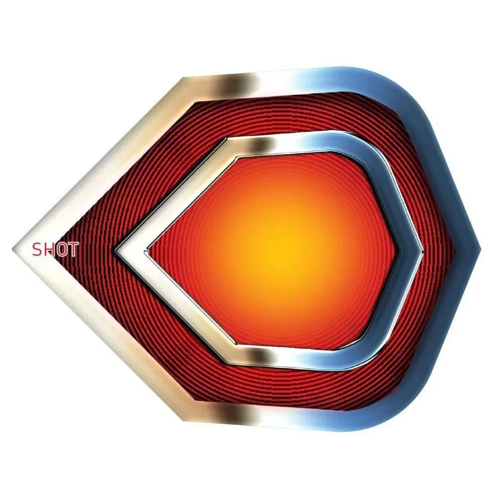 Plumas Shot Darts Americana Chrome ShapeSH-SF5404 vista 2