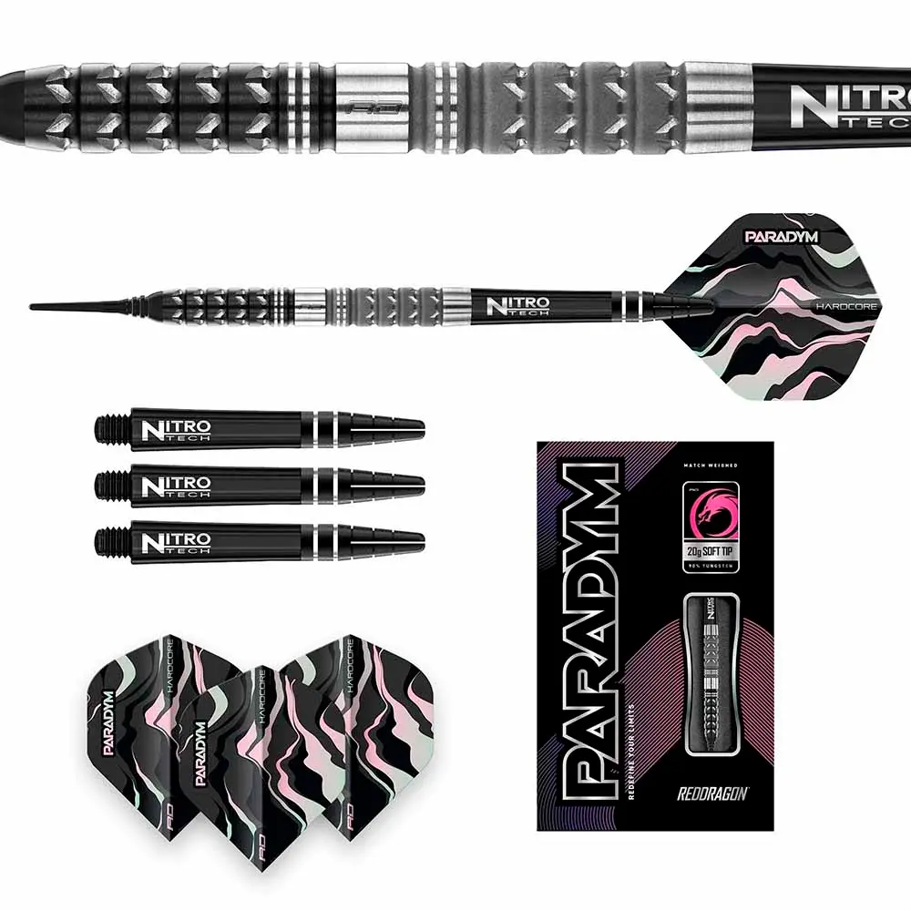 Dardos Red Dragon Paradym Tapered 90% Tungsteno 20g Profesionales vista 2