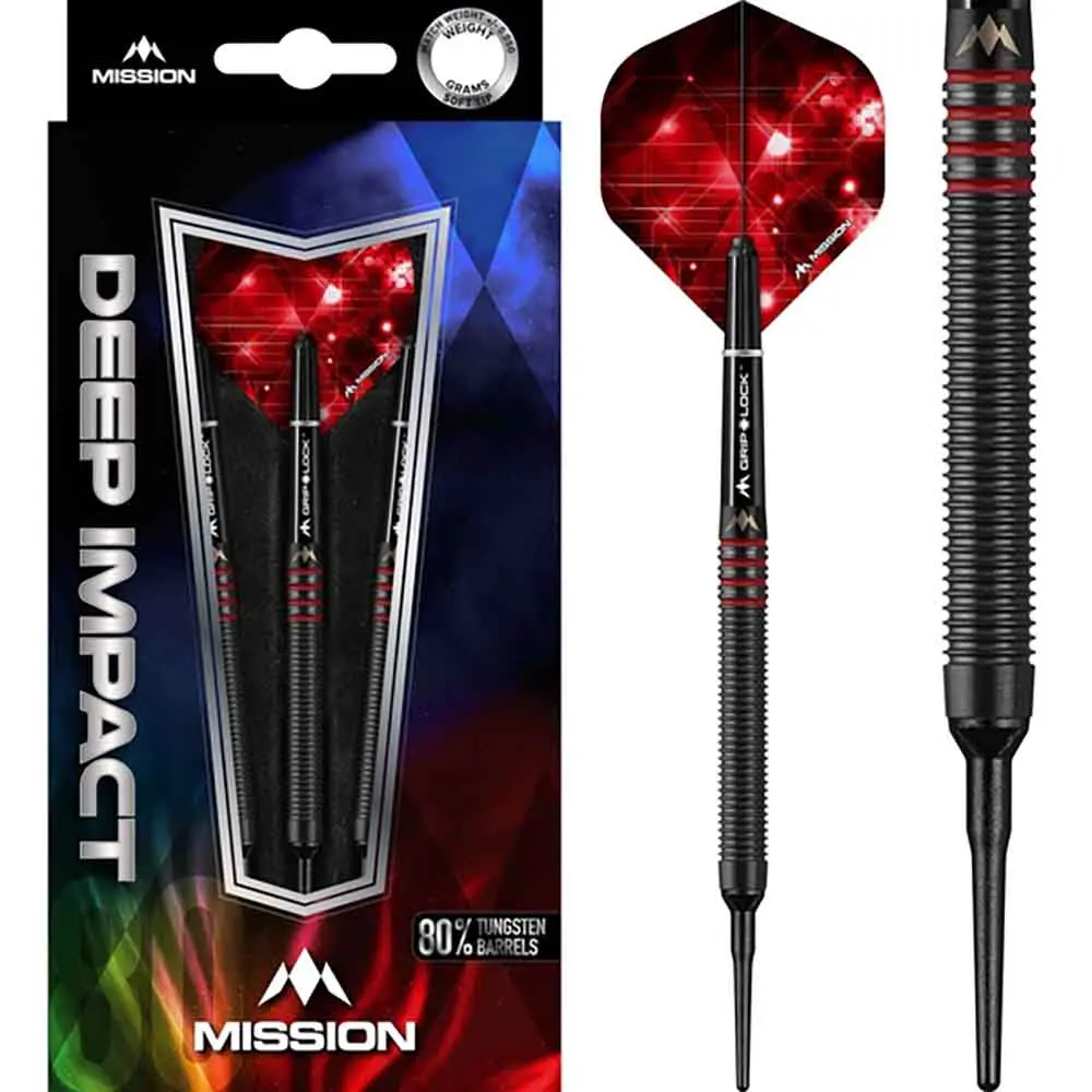 Dardos Mission ST. Deep Impact M3 Rojo 80% Tungsteno 18g Alto Rendimiento vista 3