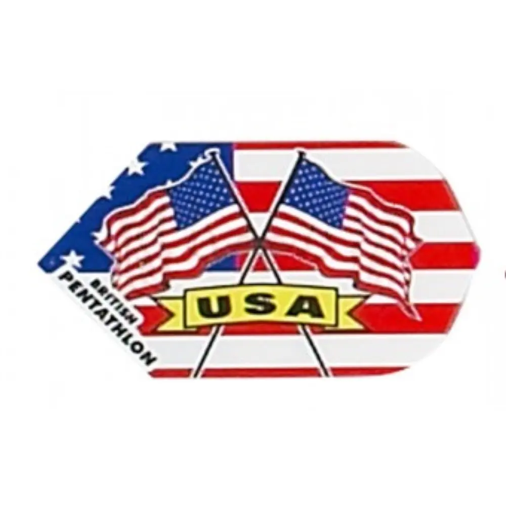 Plumas Pentathlon Slim Bandera Estados Unidos2470 vista 2