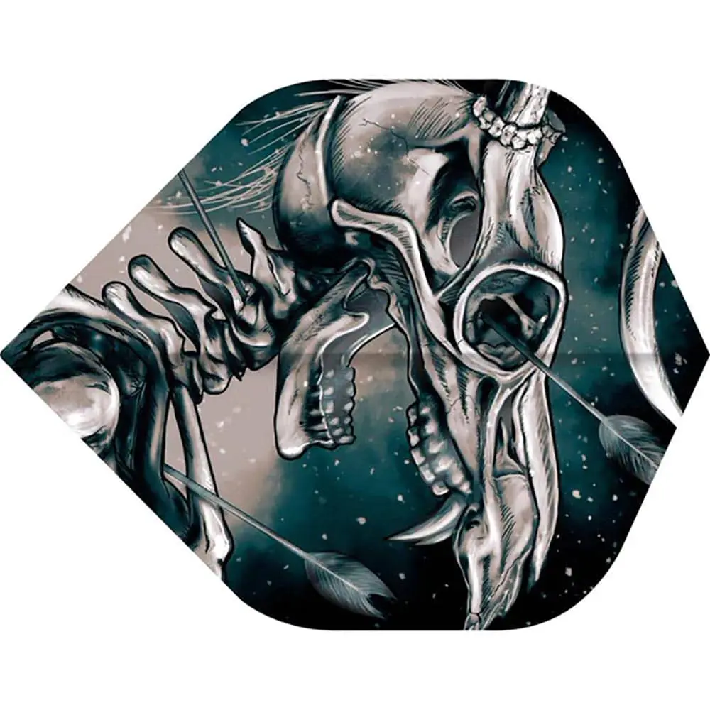 Plumas Designa Horror Show No2 Std Deer SkullF3407 vista 2