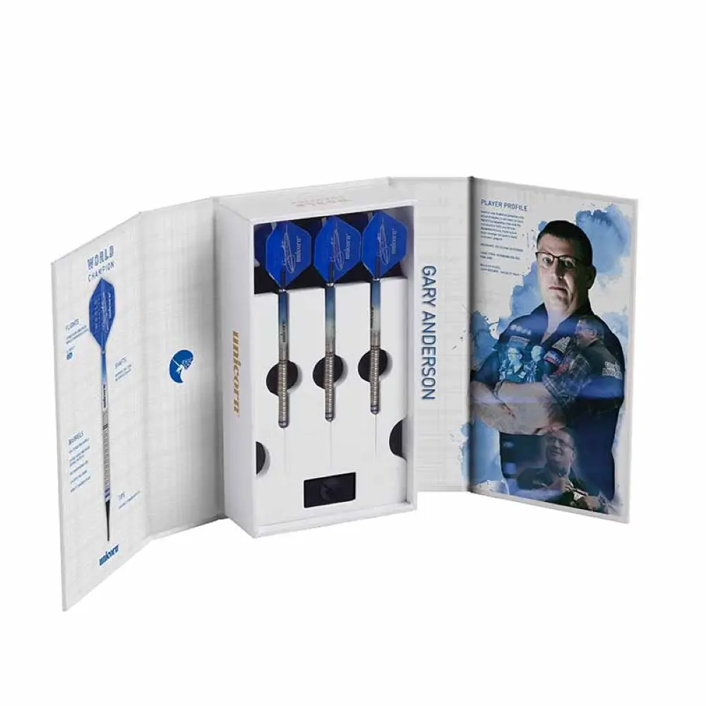 Dardos Unicorn Darts Gary Anderson World Champion 70/ 80% Tungsteno 20g Alto Rendimiento vista 2