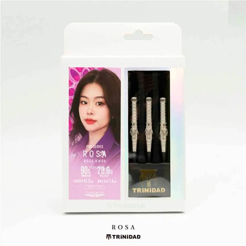 Dardos Trinidad Darts Pro Rosa Kwok 90% Tungsteno 20.0g Profesionales vista 3