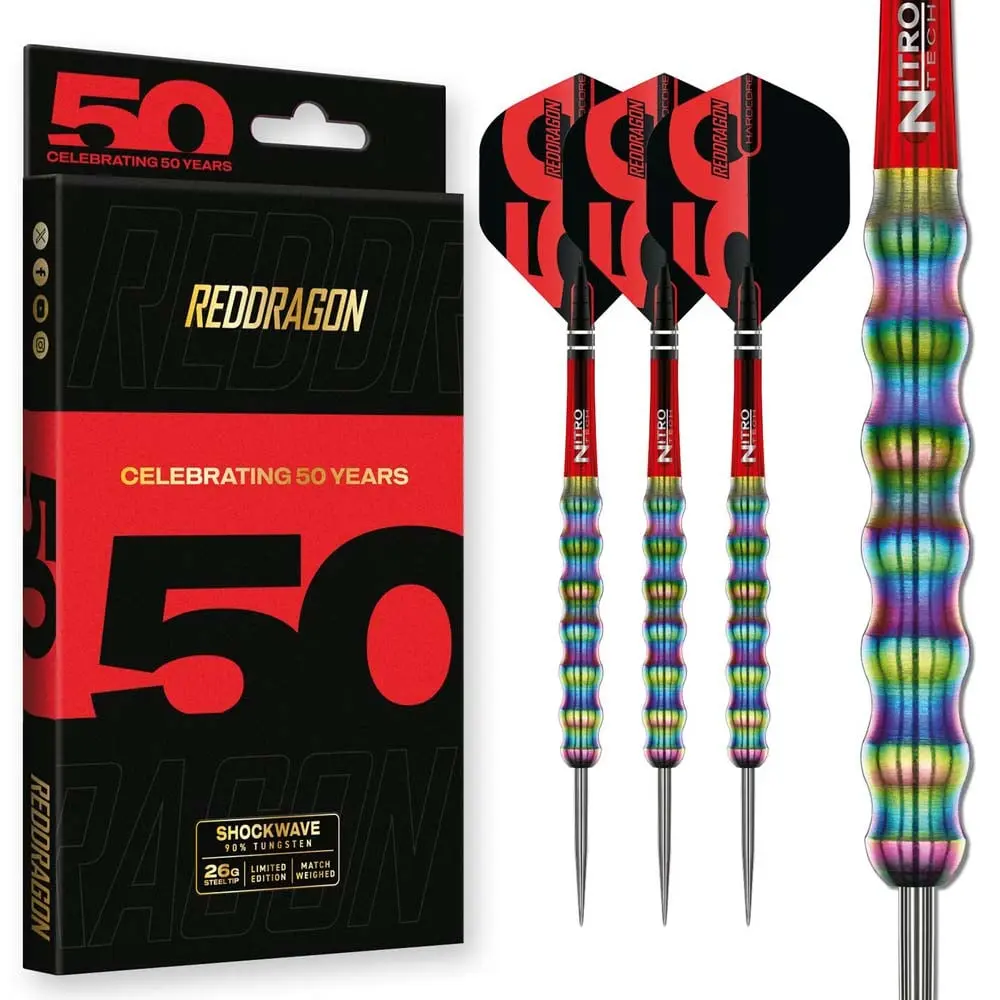 Dardos Red Dragon Shockwaves 90% 26g vista 2