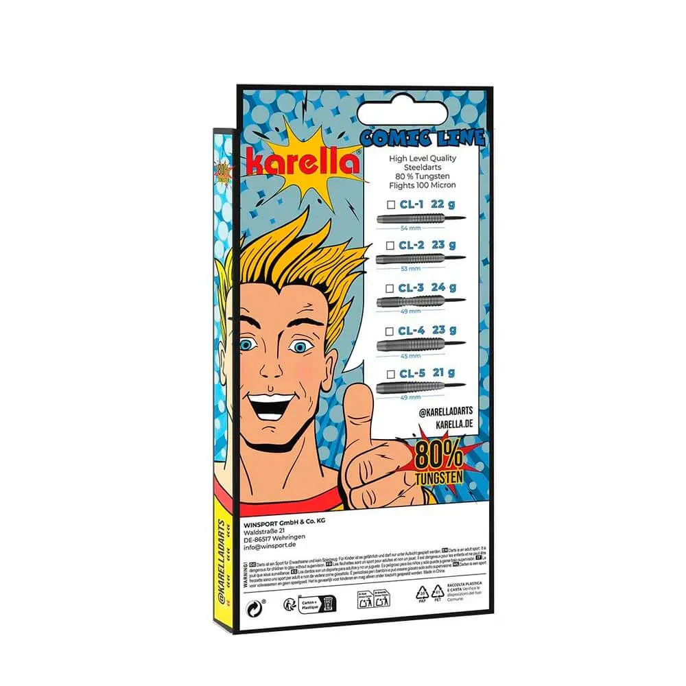 Dardos Karella Línea Comic CL-5 Steel 21gr8399.05 vista 6
